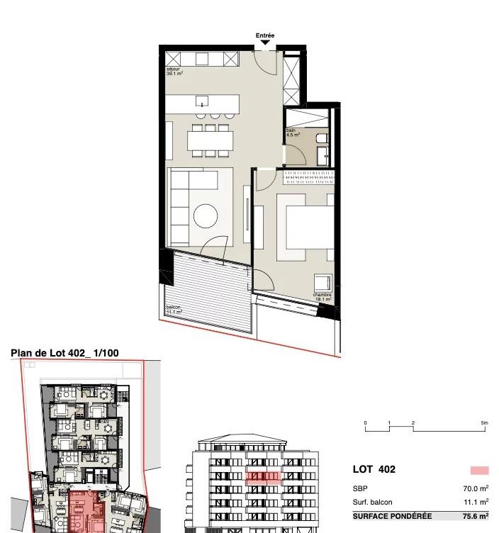 Résidence Victoria : Appartement de 2,5 pièces image