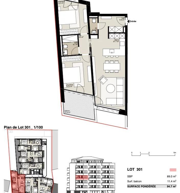 Résidence Victoria : Appartement de 3,5 pièces image