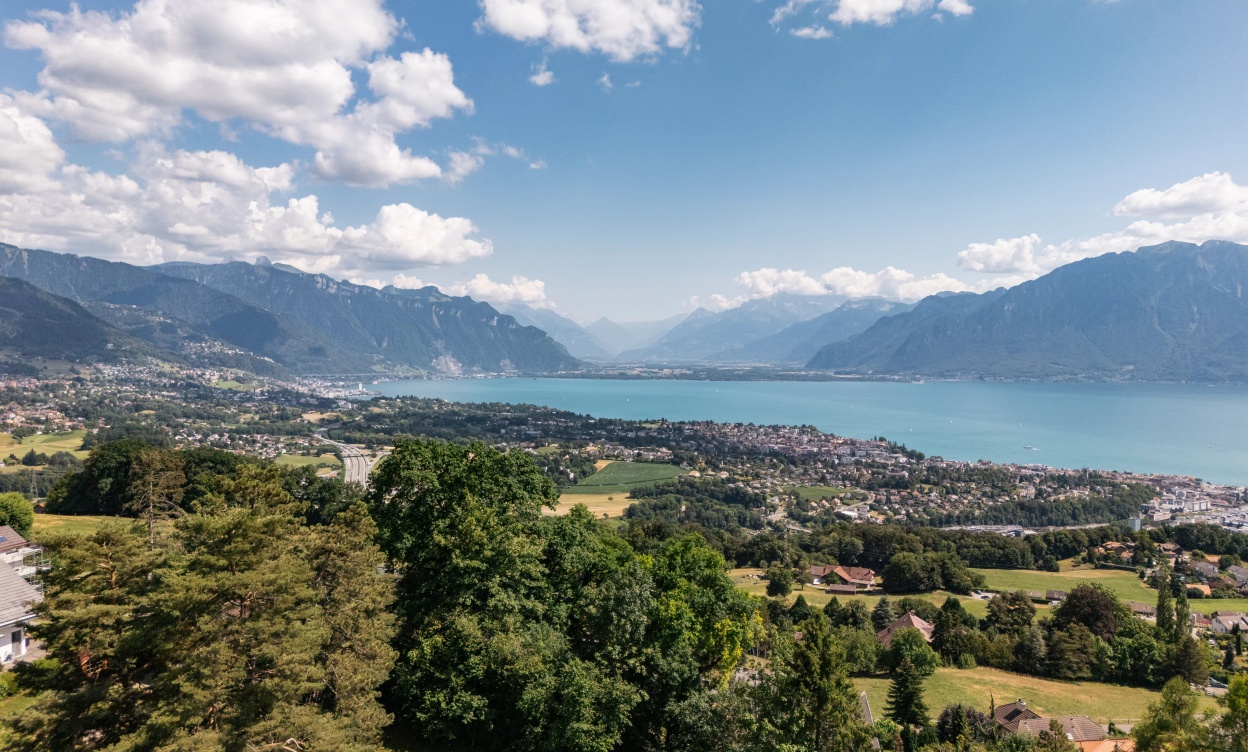 Villa contemporaine d'exception avec vue panoramique sur le lac Léman et les Alpes image
