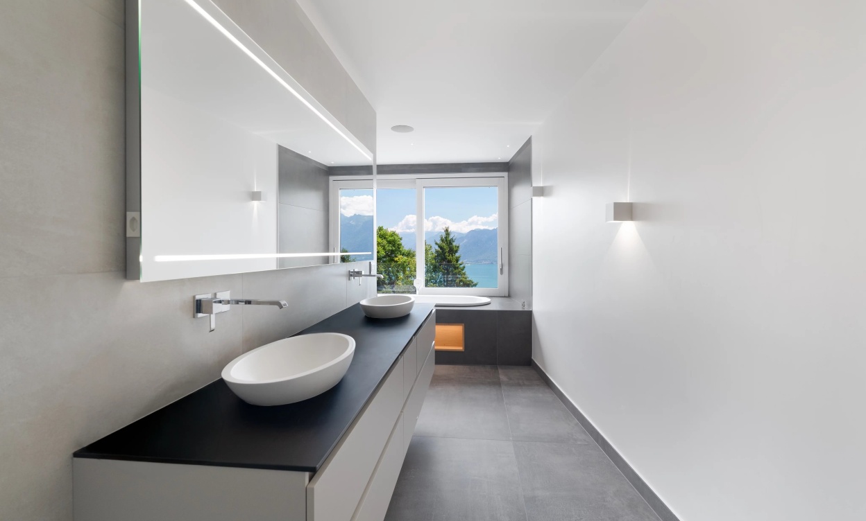 Villa contemporaine d'exception avec vue panoramique sur le lac Léman et les Alpes image