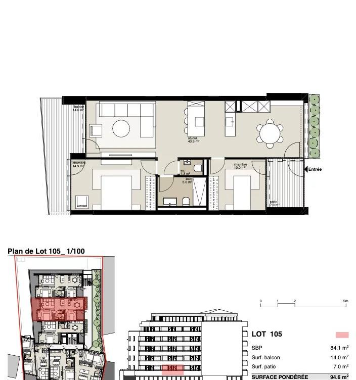 Résidence Victoria : Appartement de 3,5 pièces image