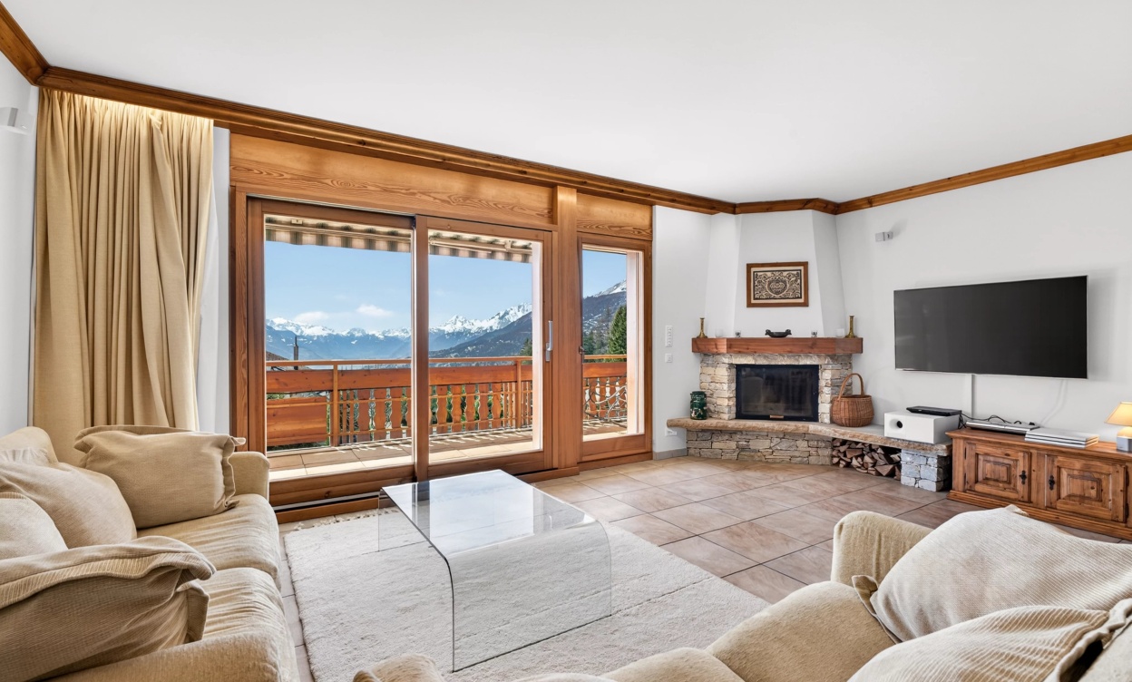 Appartement lumineux avec vue panoramique sur les Alpes et la plaine du Rhône image