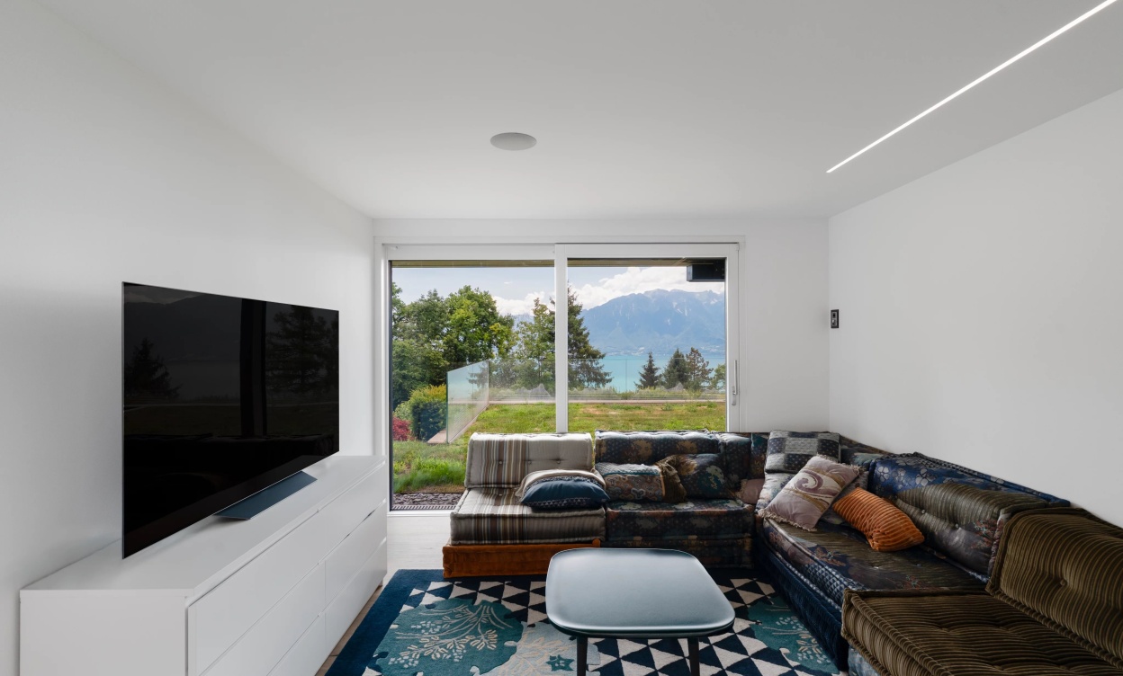 Villa contemporaine d'exception avec vue panoramique sur le lac Léman et les Alpes image