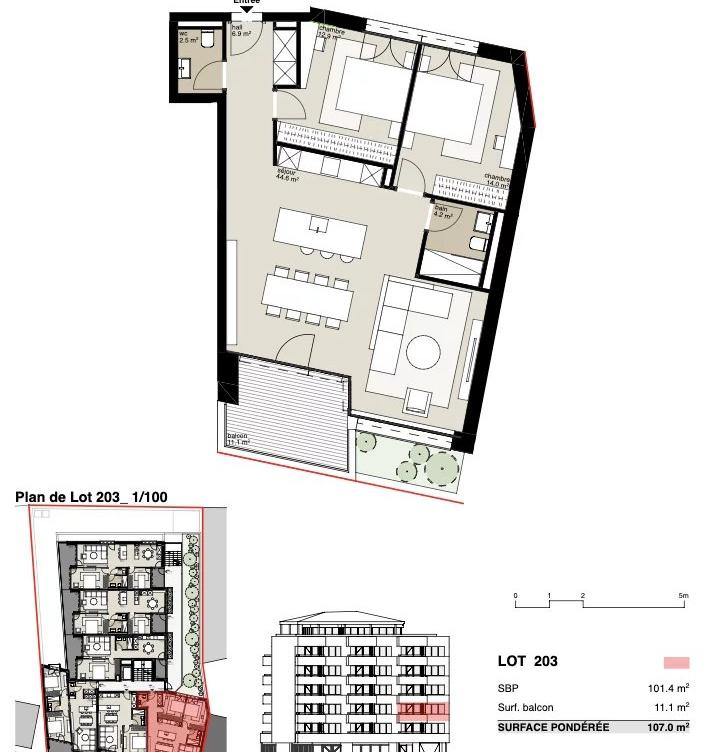 Résidence Victoria : Appartement de 3,5 pièces image