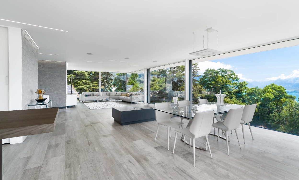 Villa contemporaine d'exception avec vue panoramique sur le lac Léman et les Alpes image