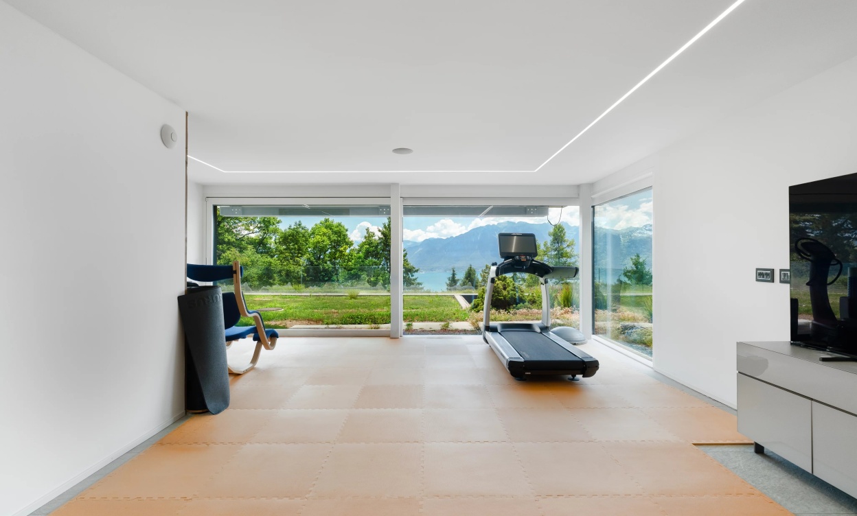 Villa contemporaine d'exception avec vue panoramique sur le lac Léman et les Alpes image