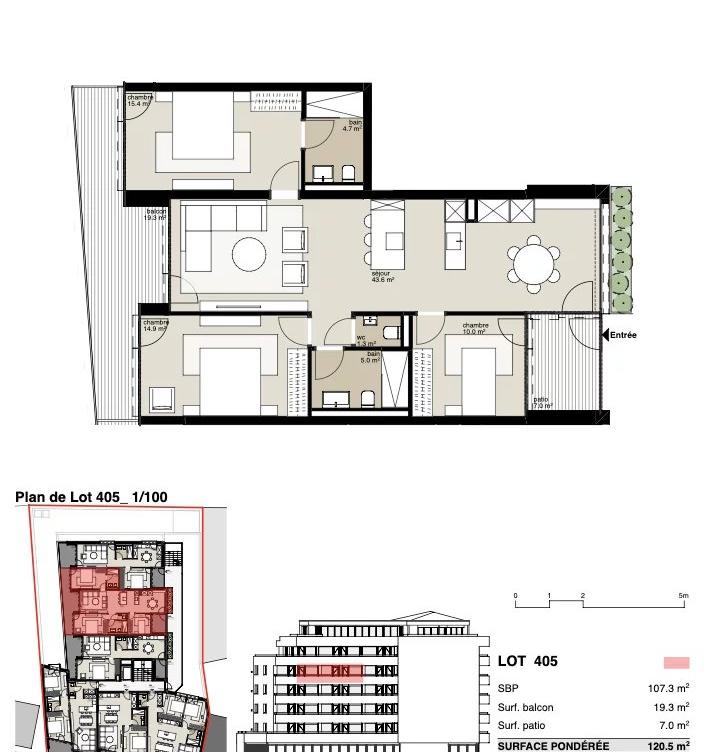 Résidence Victoria : Appartement de 4,5 pièces image