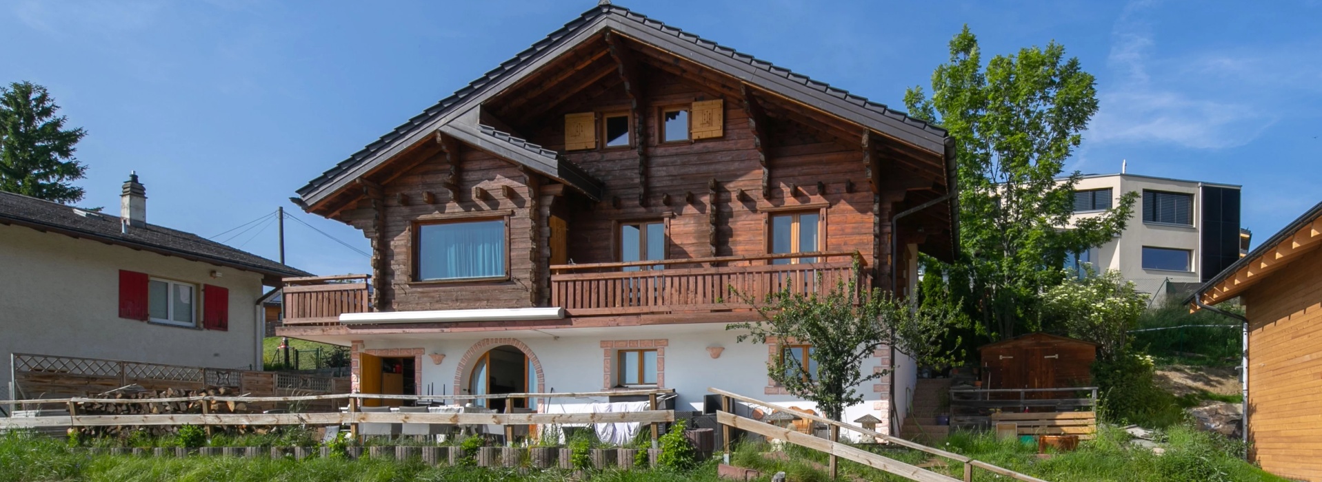 Chalet à Lens avec vue imprenable sur la vallée image