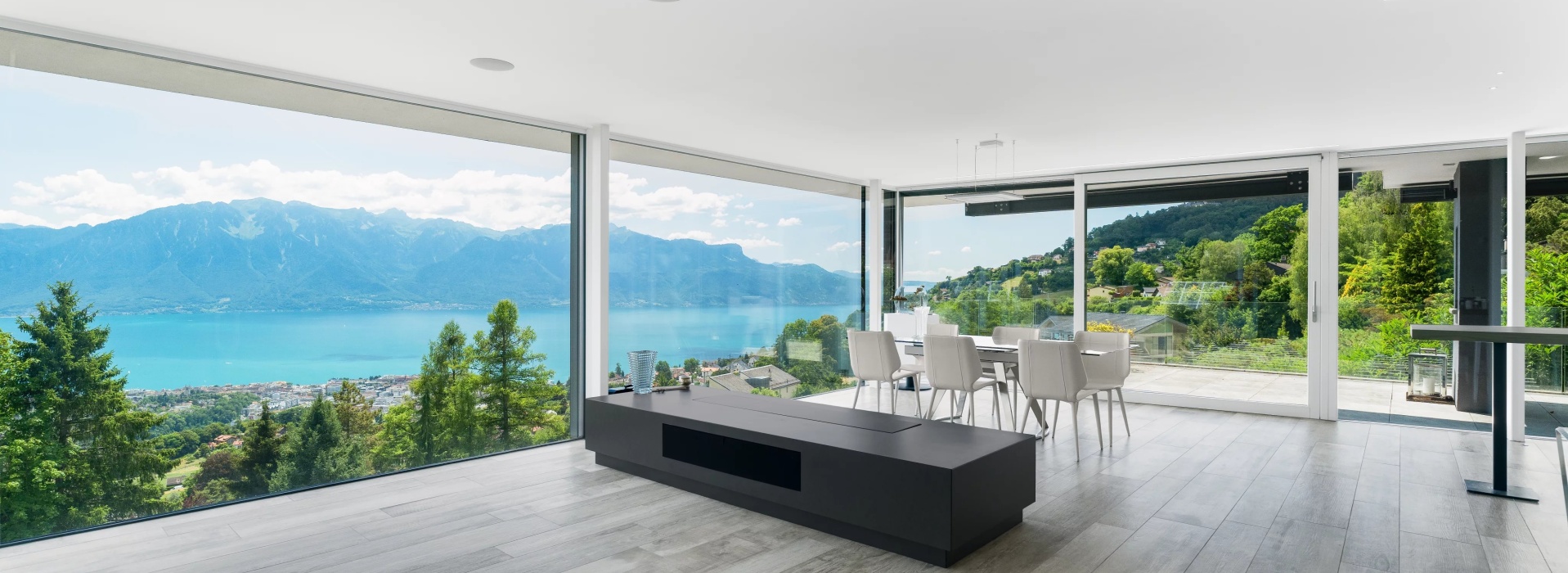 Villa contemporaine d'exception avec vue panoramique sur le lac Léman et les Alpes image