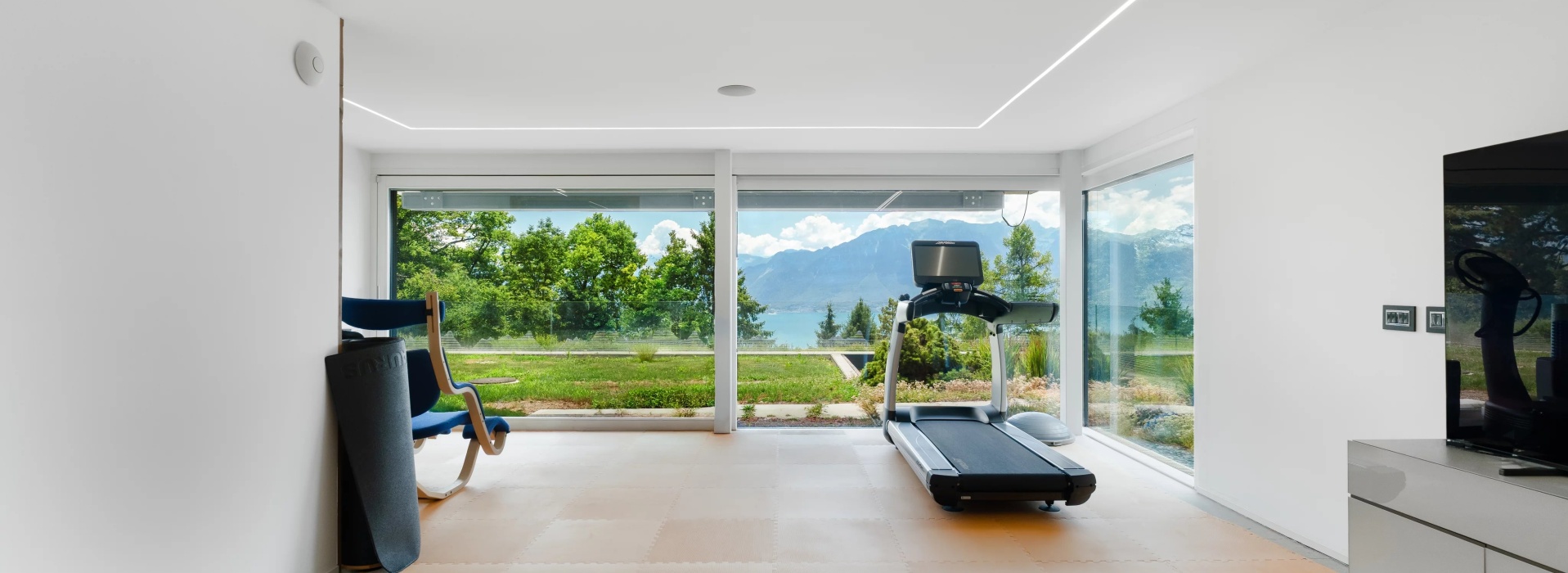 Villa contemporaine d'exception avec vue panoramique sur le lac Léman et les Alpes image
